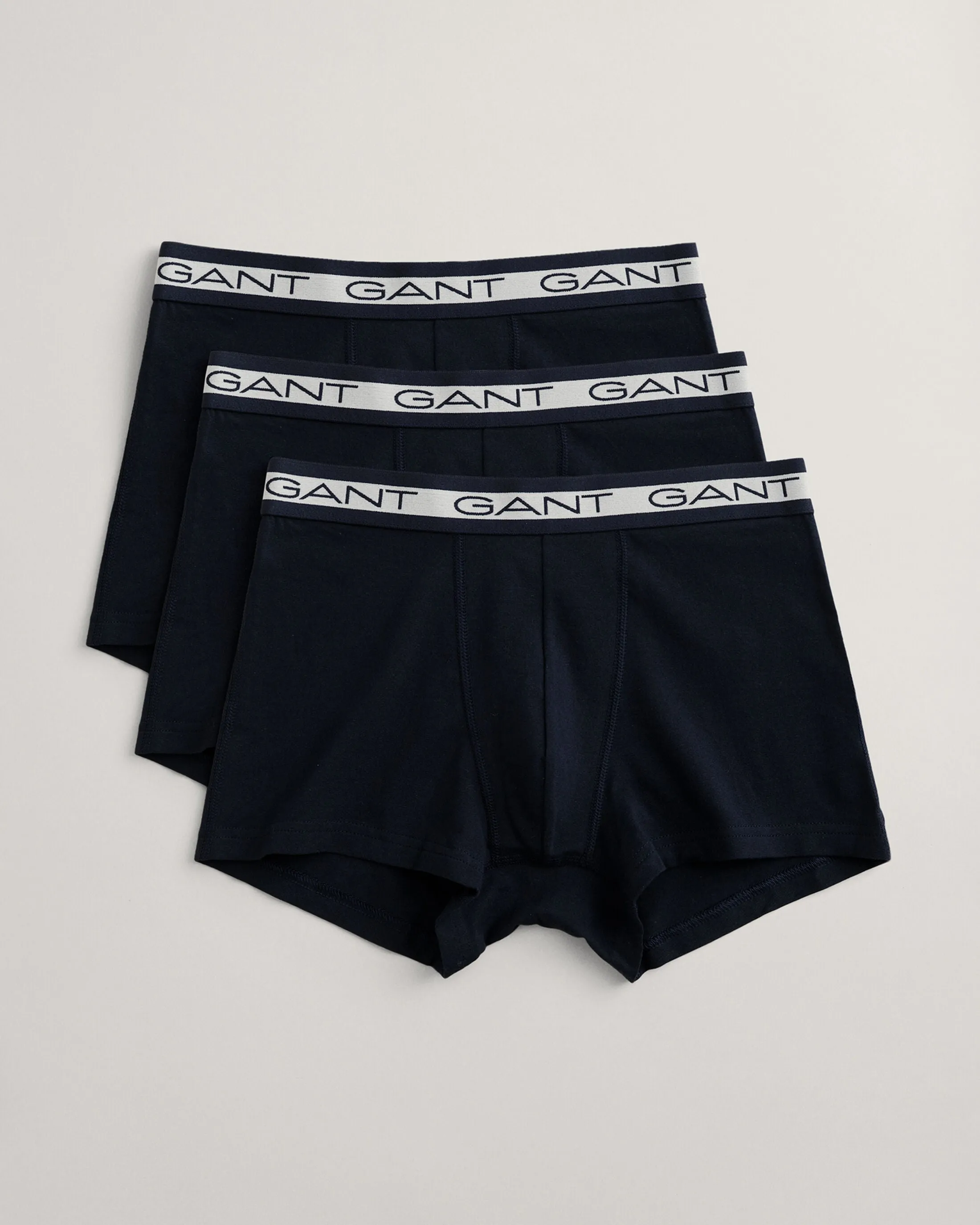 Gant Mens Trunk 3 pack - Turquoise, marine or grey