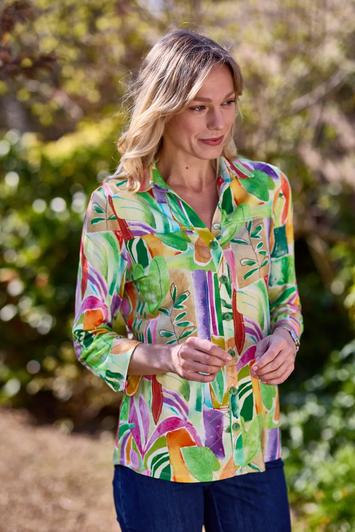 Gun Hill Mens Anto Shirt -  Green multi
