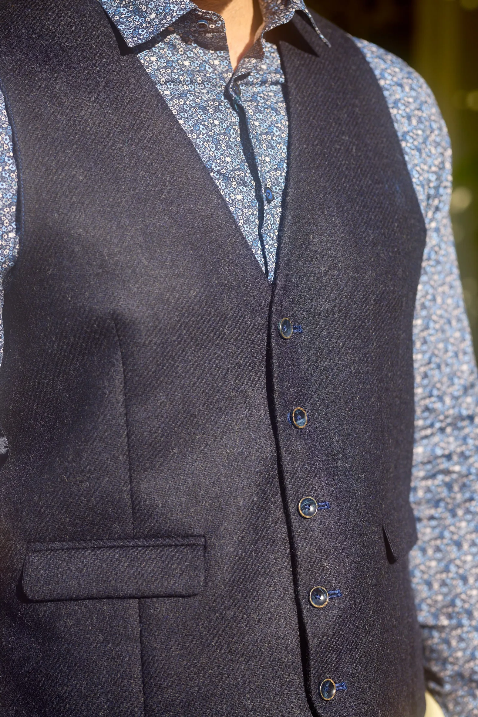 Gun Hill Mens Elton waistcoat - Navy