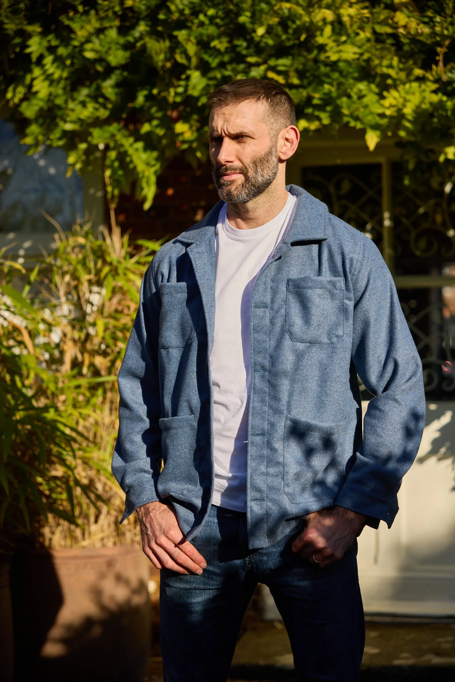 Gun Hill Mens Norton Wool Overshirt - 4 colours