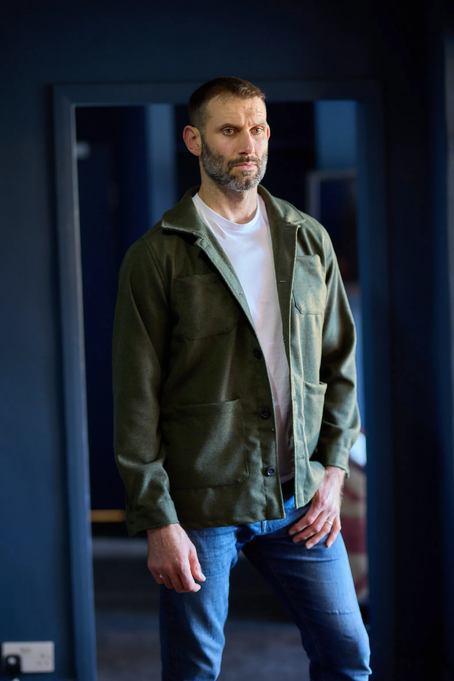 Gun Hill Mens Norton Wool Overshirt - 4 colours