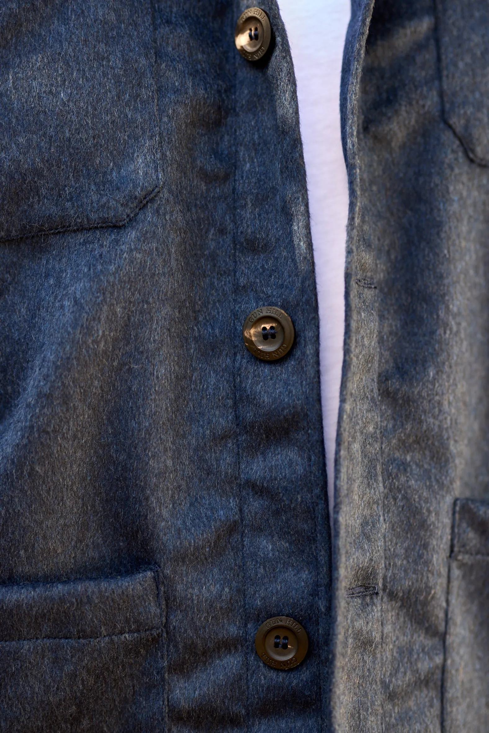 Gun Hill Mens Norton Wool Overshirt - 4 colours