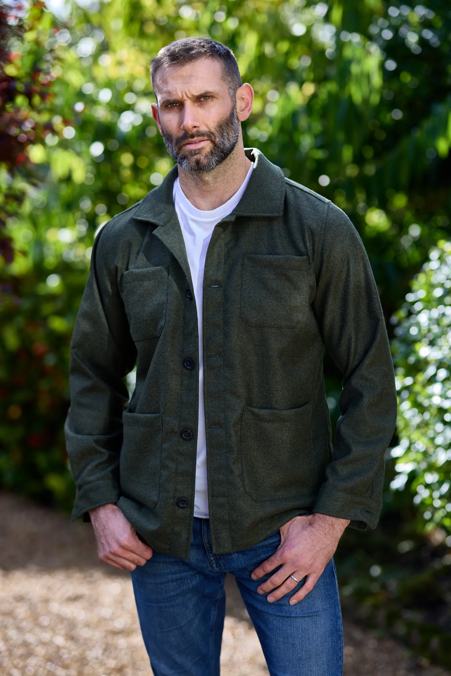 Gun Hill Mens Norton Wool Overshirt - 4 colours