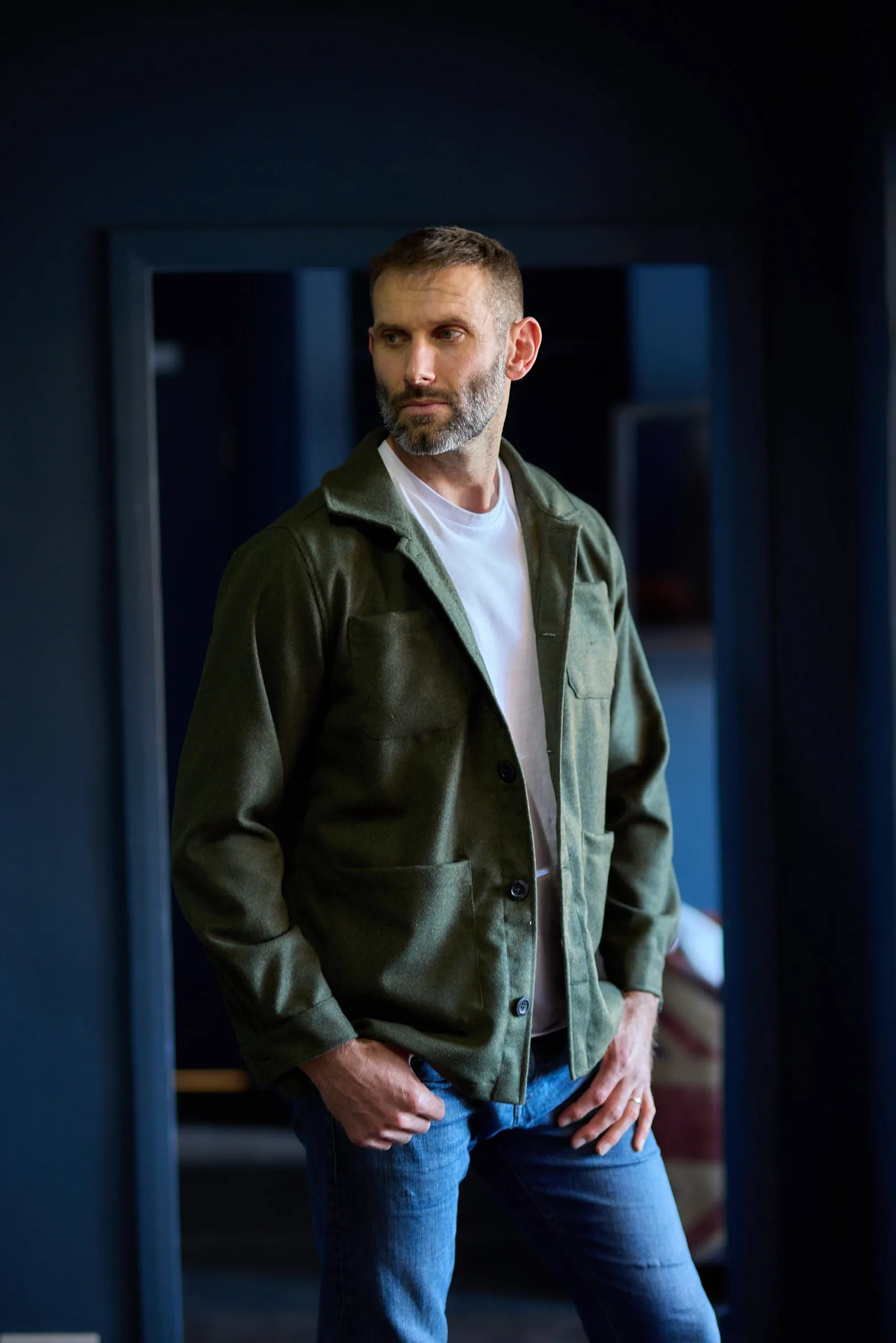 Gun Hill Mens Norton Wool Overshirt - 4 colours