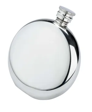 Gun Hill Plain round 6oz hip flask