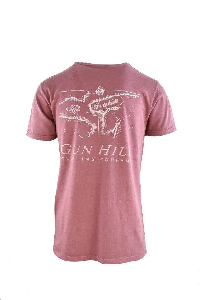 Gun Hill Scolt Head Mens Cotton Faded Tee
