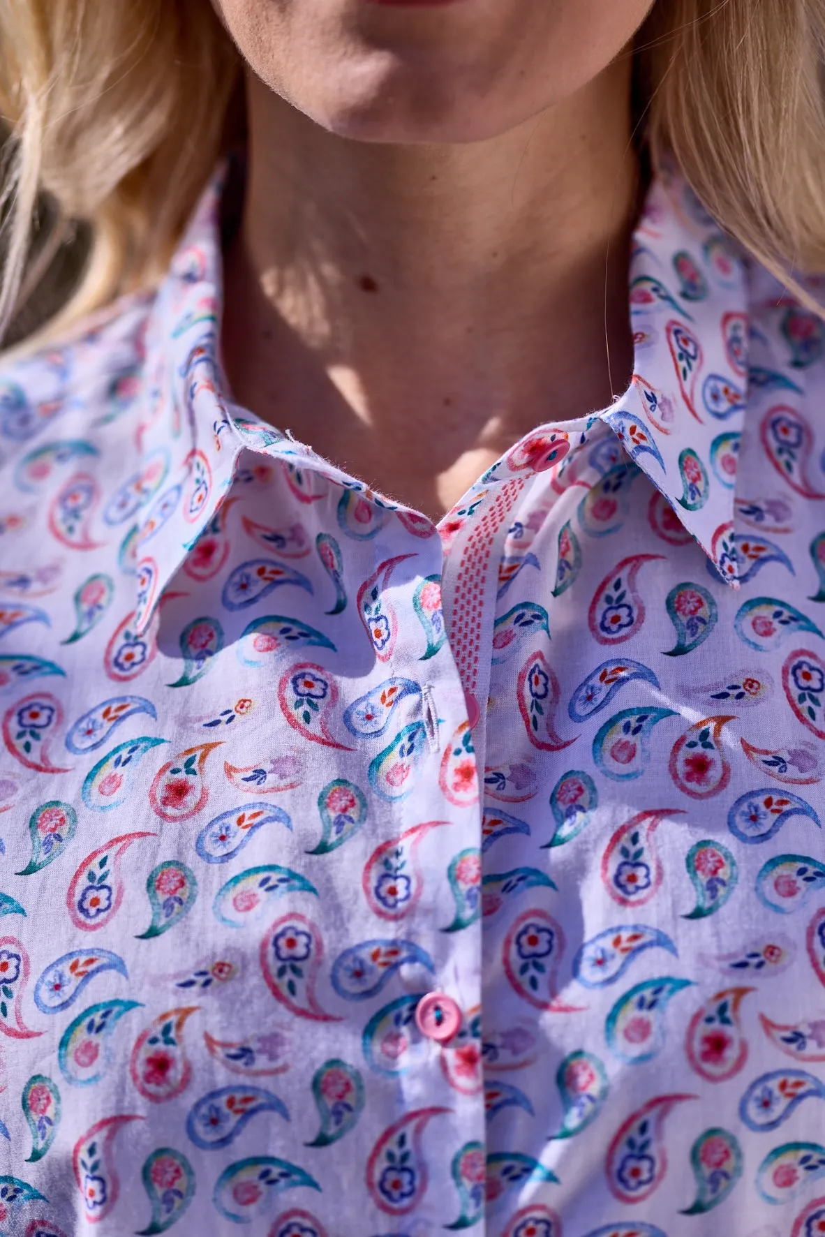 Gun Hill Womens Hinojo Shirt - White multi