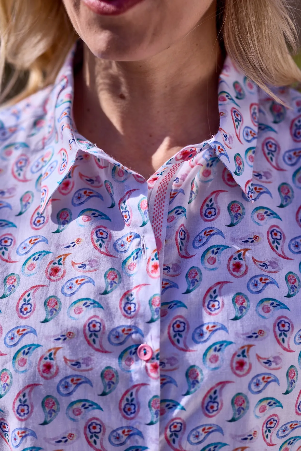 Gun Hill Womens Hinojo Shirt - White multi