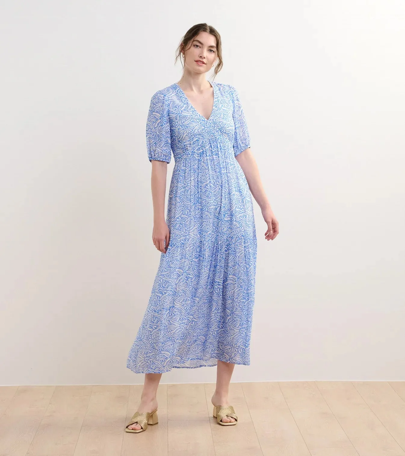 Hatley Womens Willow Dress - Blue flowers