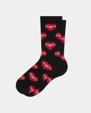 Heart Logo Socks | Black Carhartt WIP