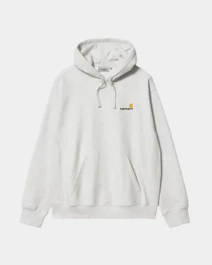 Hooded American Script Sweatshirt | Ash Heather Carhartt WIP