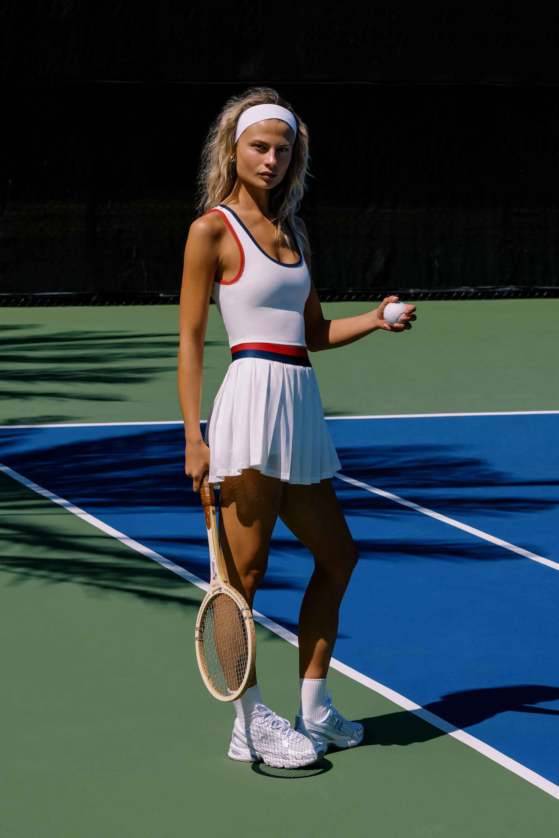 Irina Skirt Cherry Indigo Colorblock Beach Riot