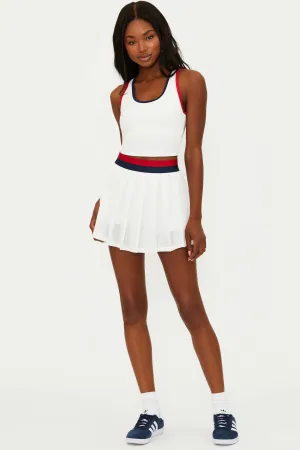 Irina Skirt Cherry Indigo Colorblock Beach Riot