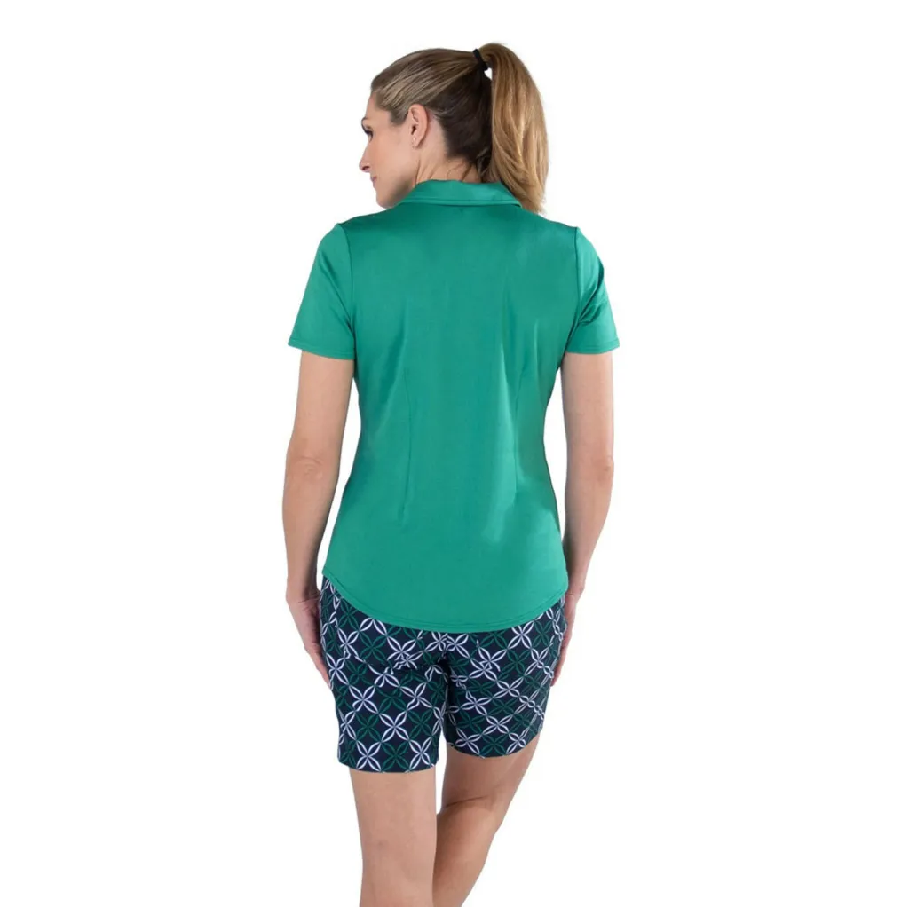 Jofit Women's Green Performance Golf Polo Size L  MSP$84