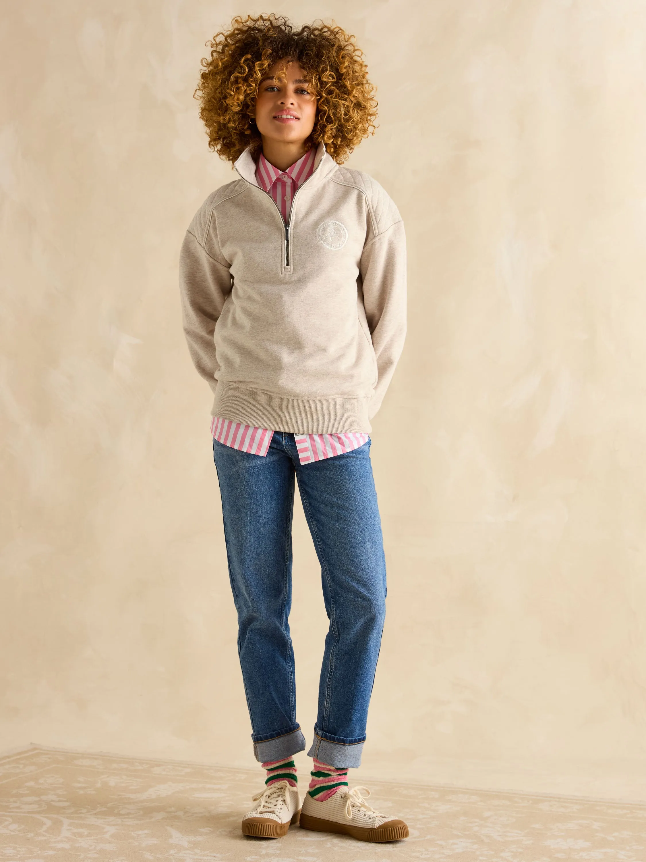 Joules Racquet Half Zip Sweat Top