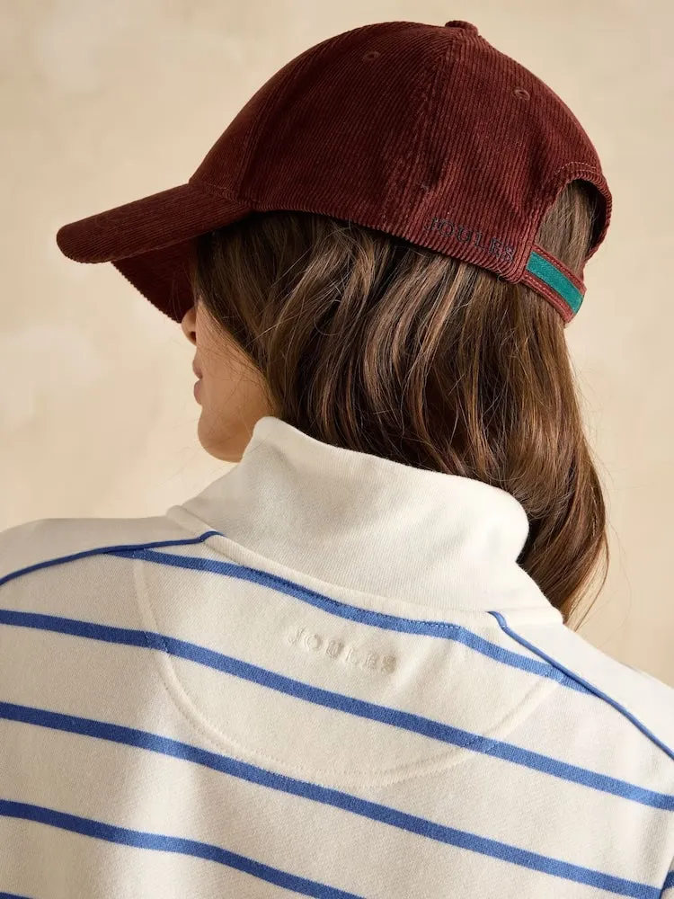 Joules Southwold Button Down Striped Sweatshirt