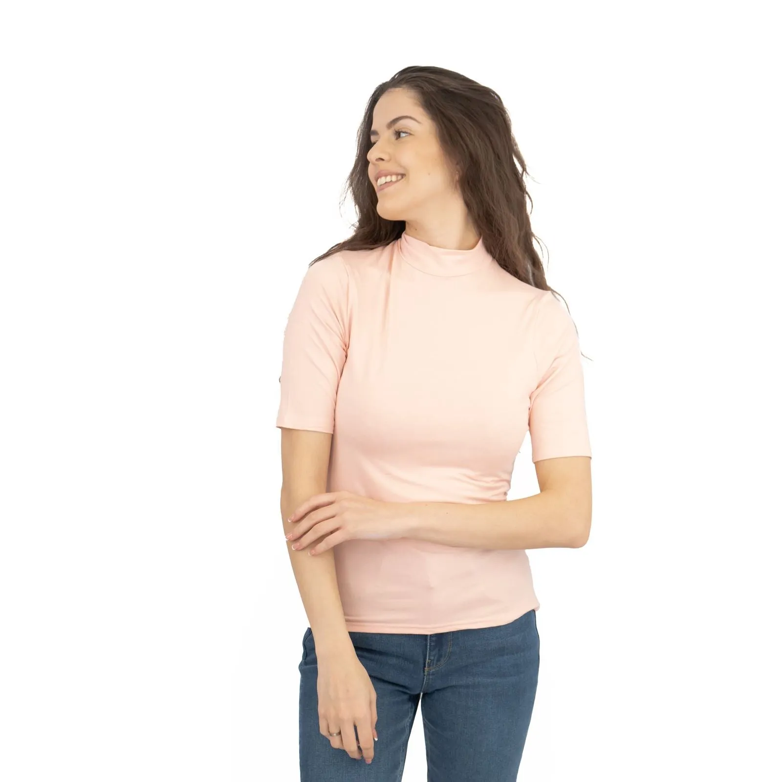 Karen Millen Womens Jersey Funnel Neck Top
