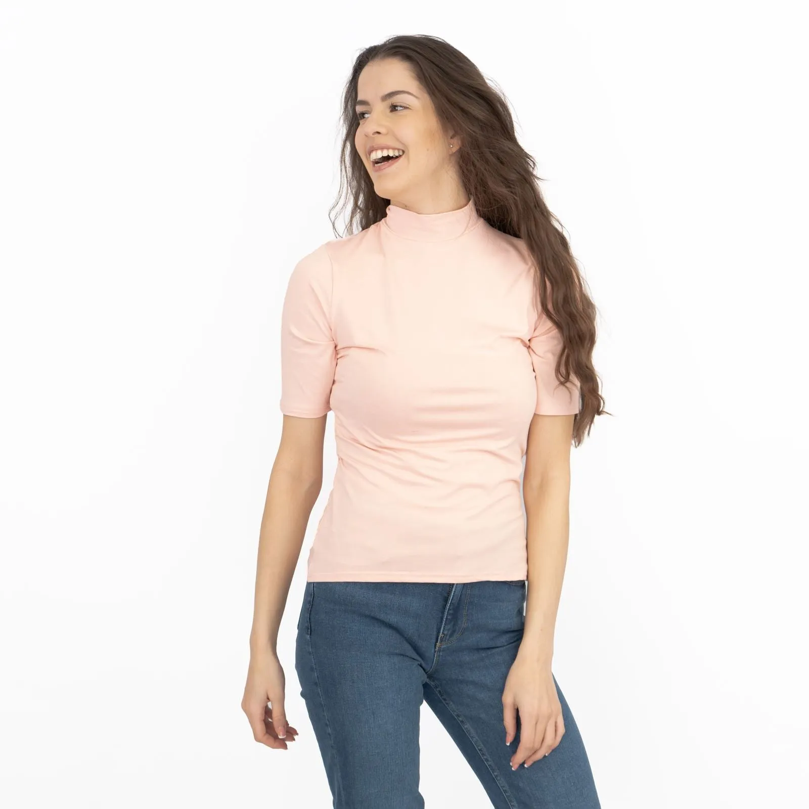 Karen Millen Womens Jersey Funnel Neck Top