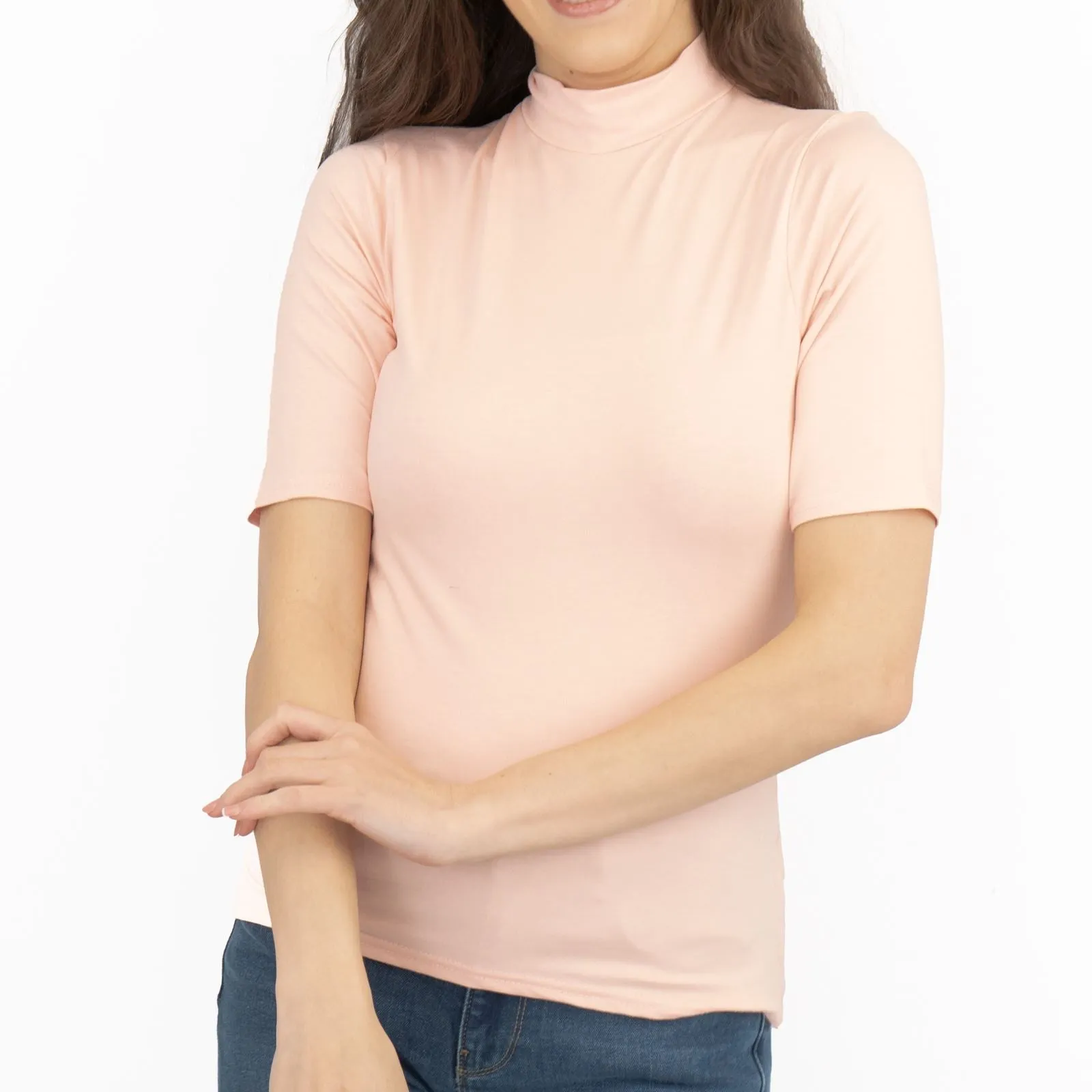 Karen Millen Womens Jersey Funnel Neck Top