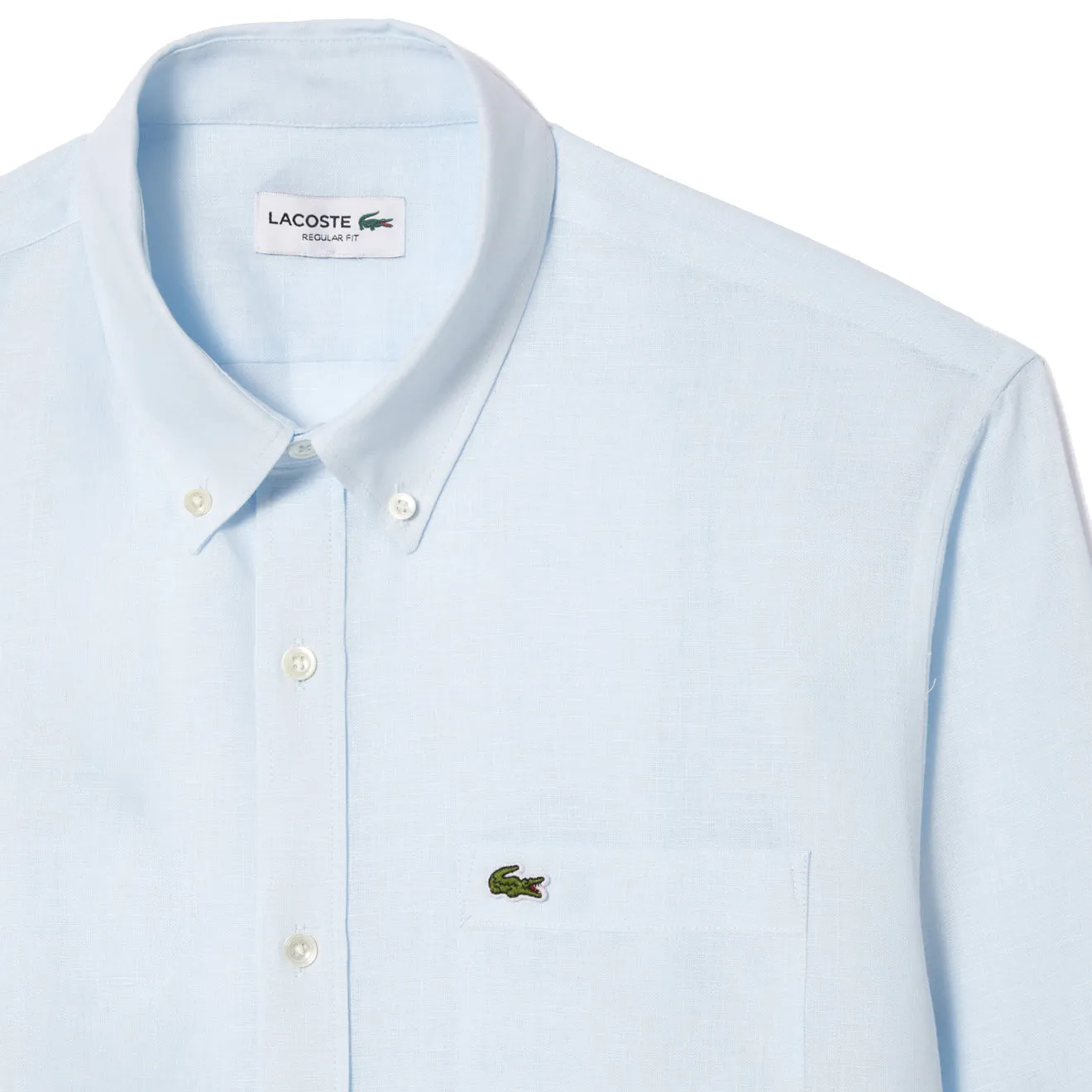 Lacoste Linen Shirt Light Blue
