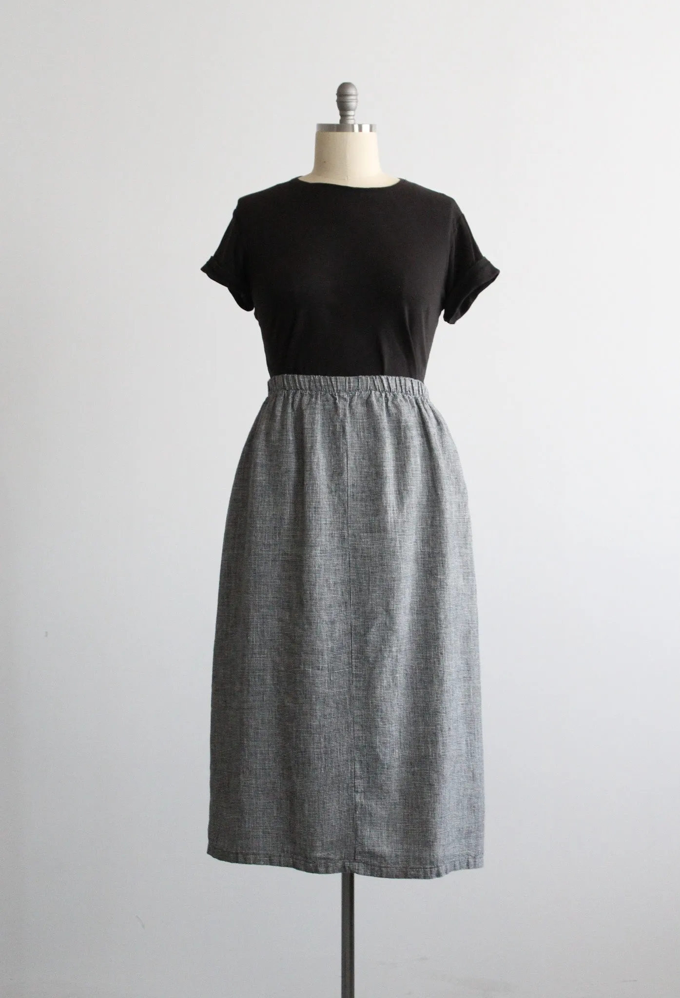 linen gingham dress set 1920 Vintage