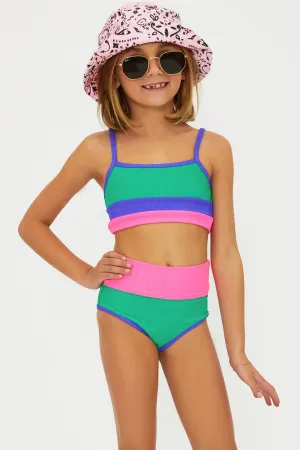 Little Eva & Emmy Technicolor Colorblock Beach Riot