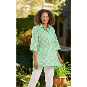 Luella Womens Maya Tunic - Green or blue