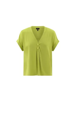 Marble Womens Plain Top - Lime