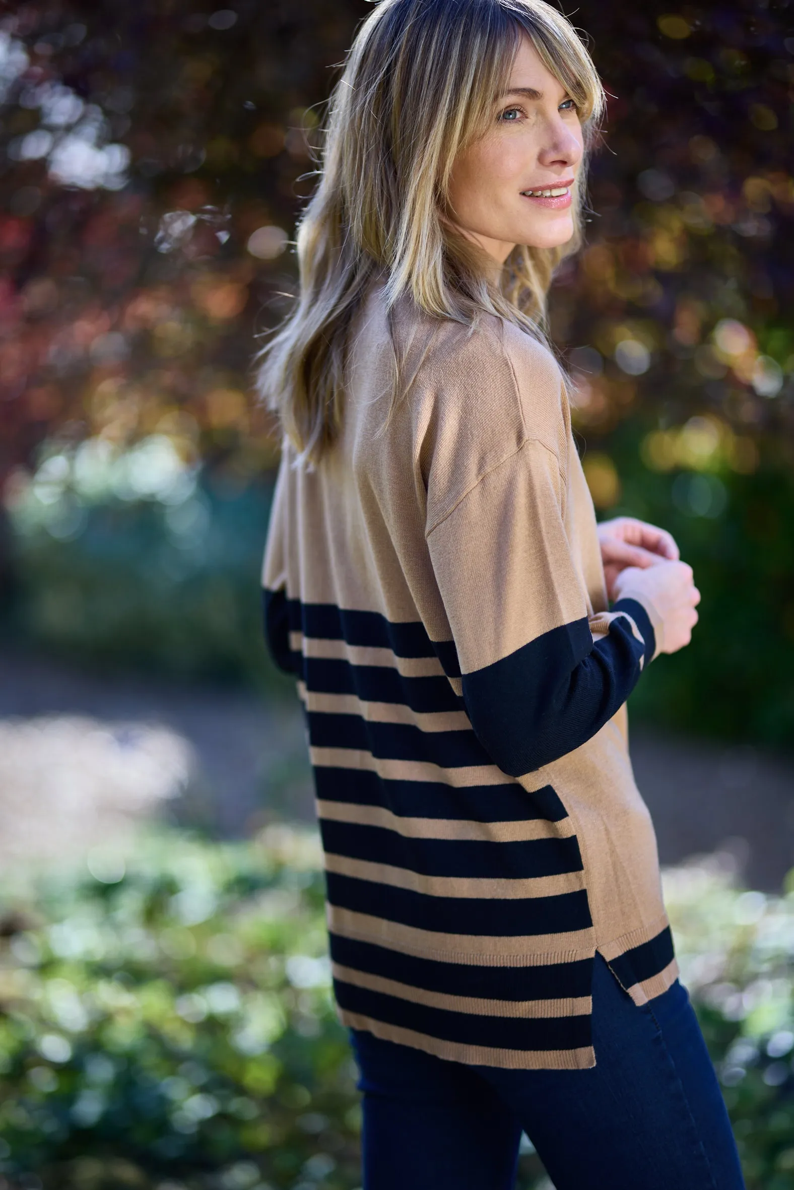 Marina V Womens Jumper - Black or Camel/black