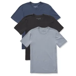 Mens Solid 3-Pack Crusher-LITE Slim Fit Tee-Multi 2 LIFE IS GOOD
