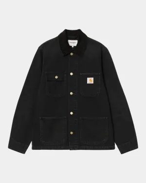 Michigan Coat (Spring) - Stone Canvas | Black / Black Carhartt WIP