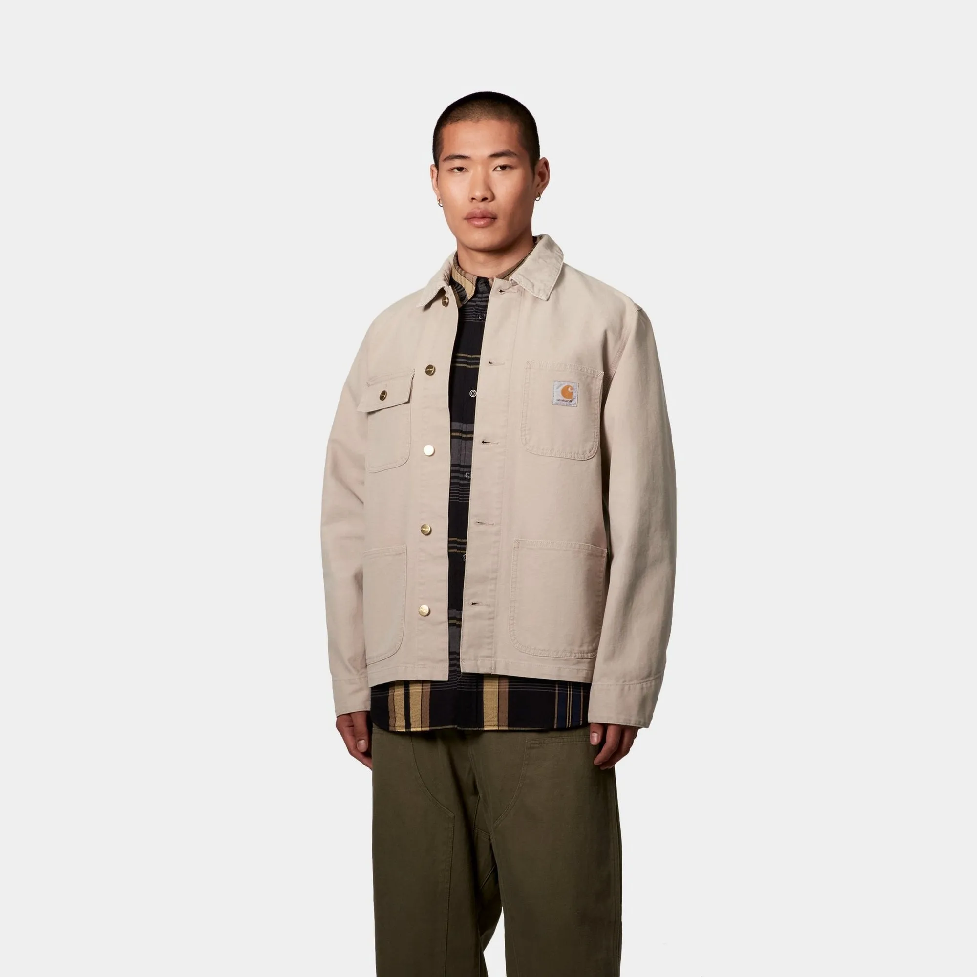 Michigan Coat (Spring) - Stone Canvas | Dusky Beige / Dusky Beige Carhartt WIP