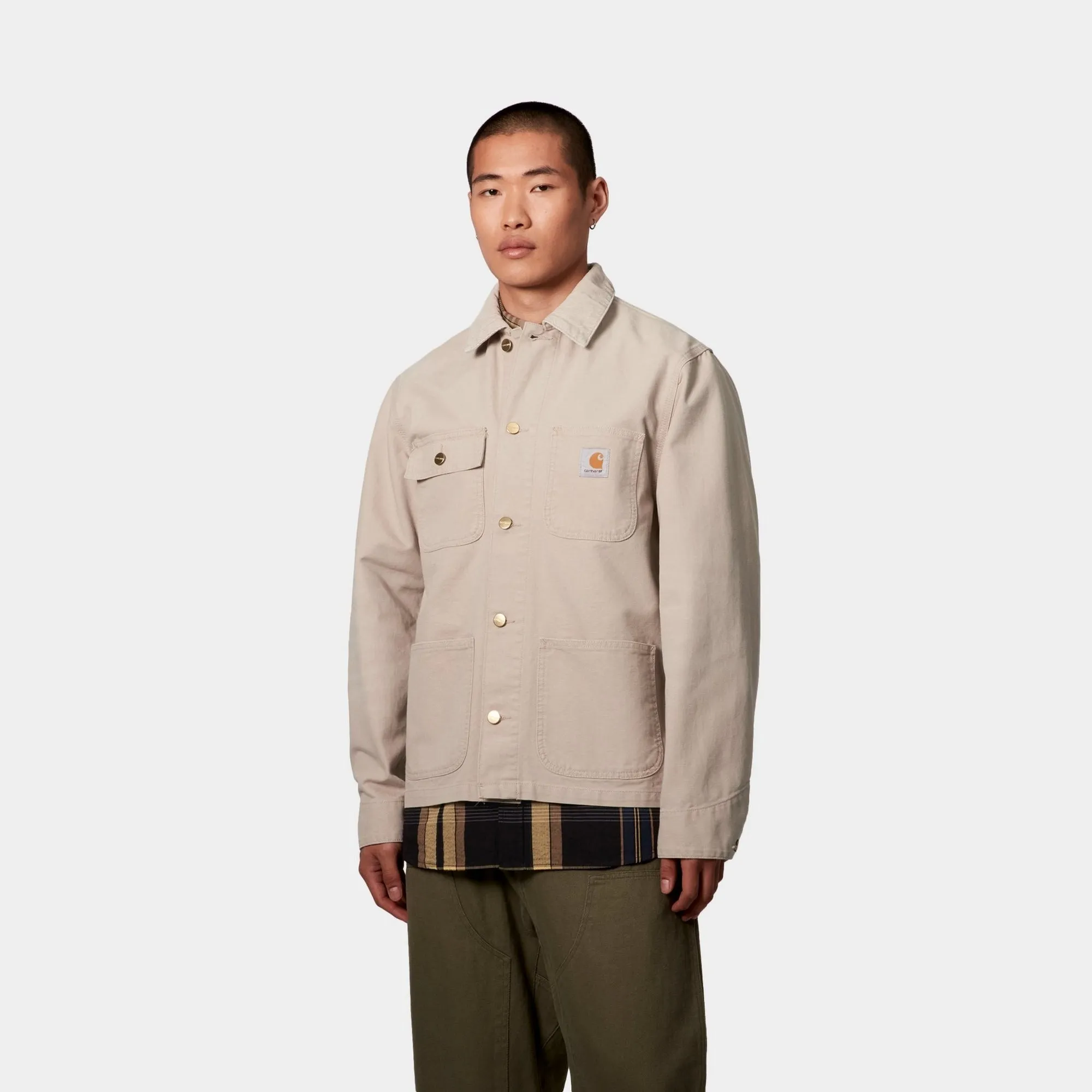 Michigan Coat (Spring) - Stone Canvas | Dusky Beige / Dusky Beige Carhartt WIP