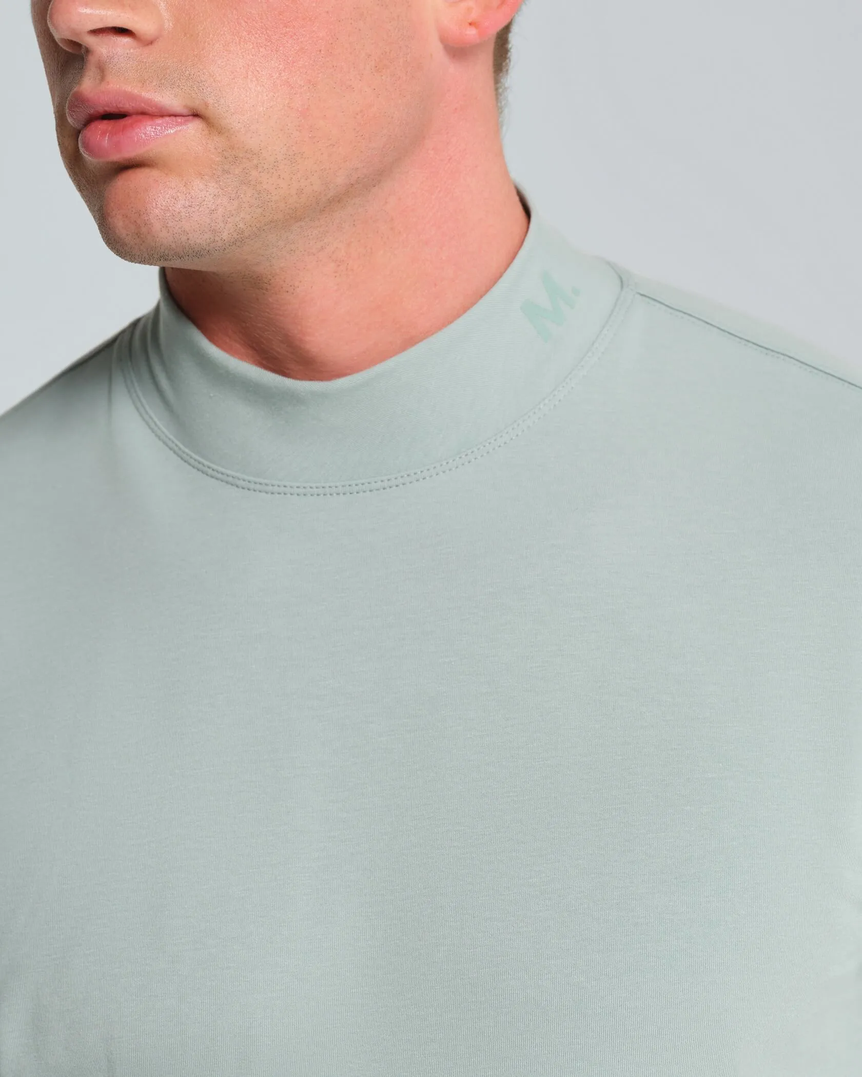Micro Mock Neck SS Crew Municipal