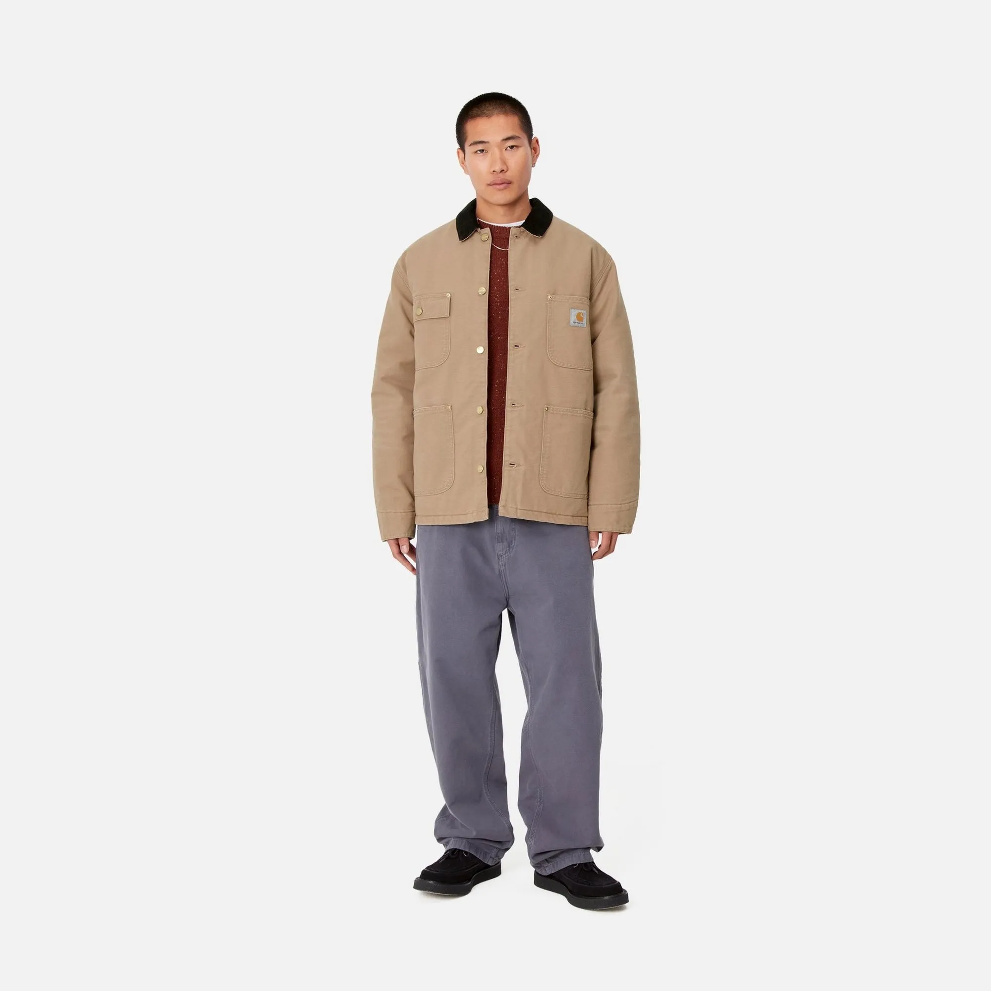 OG Chore Coat (Winter) | Peanut / Black (aged canvas) Carhartt WIP