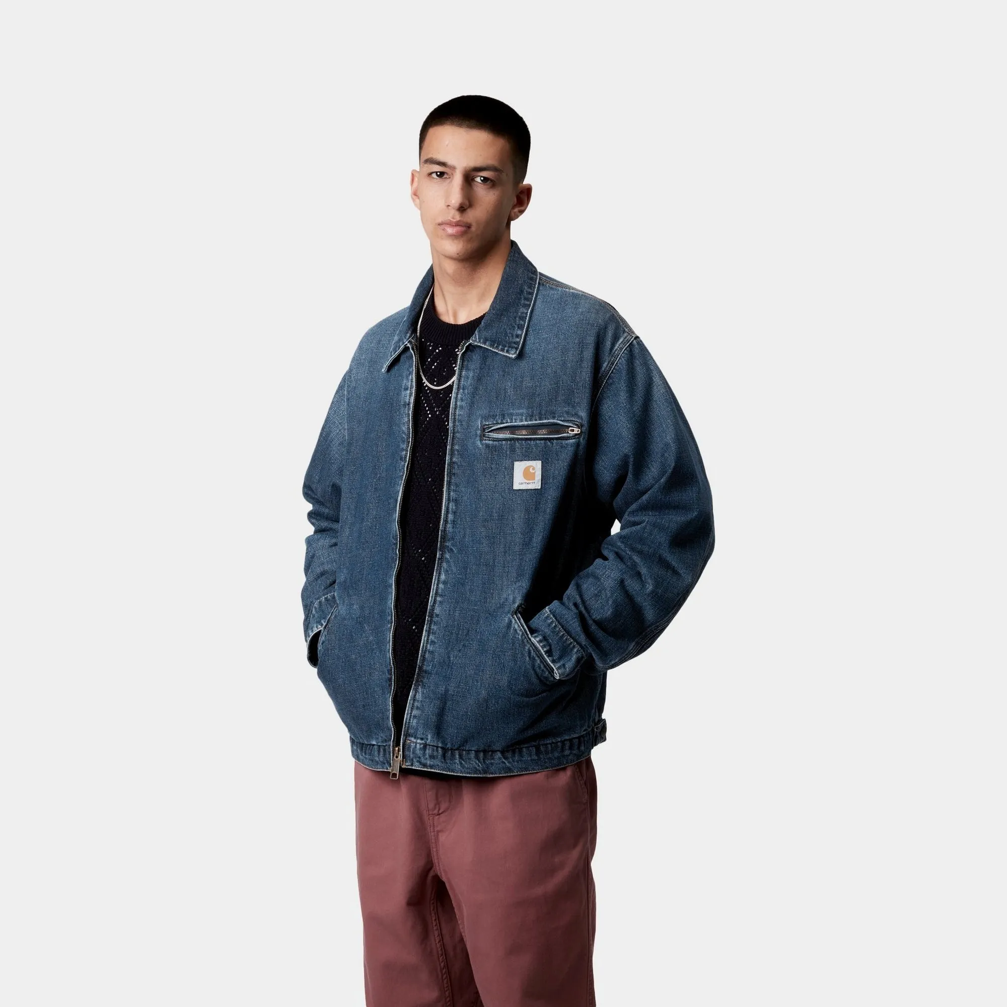 OG Detroit Jacket (Spring) - Denim | Blue (dark used wash) Carhartt WIP