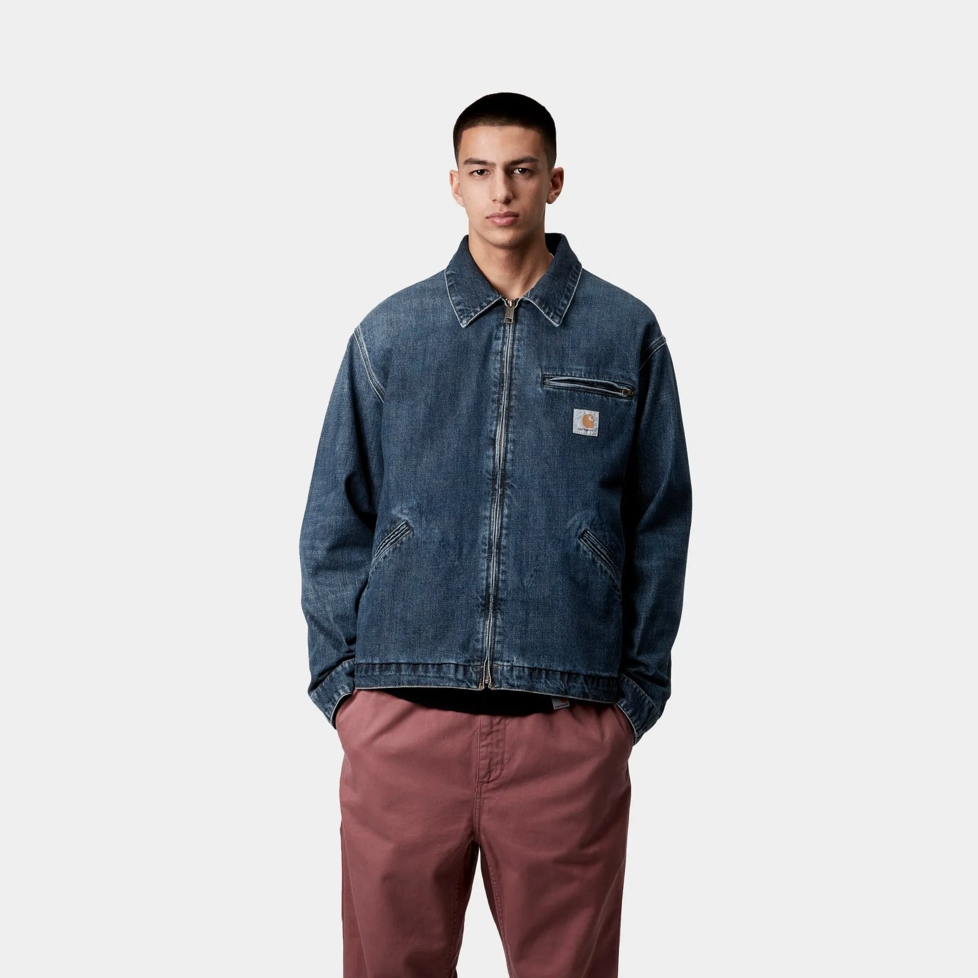 OG Detroit Jacket (Spring) - Denim | Blue (dark used wash) Carhartt WIP