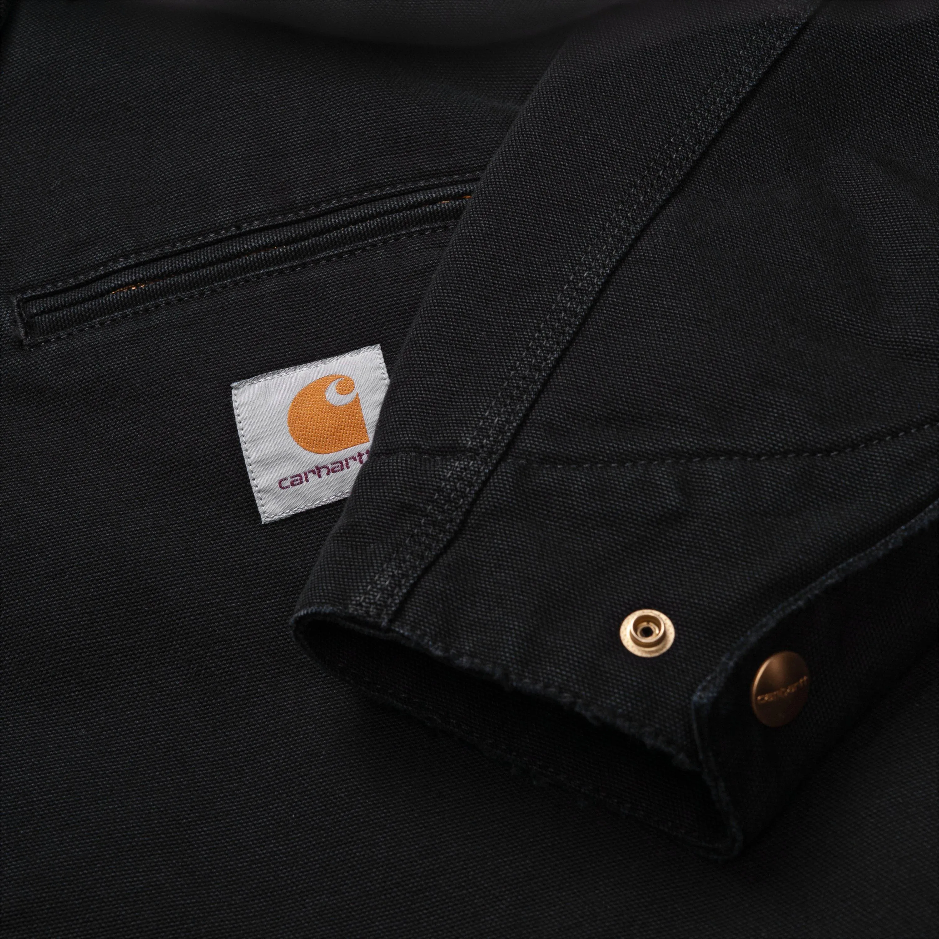 OG Detroit Jacket (Winter) | Black (aged canvas) Carhartt WIP