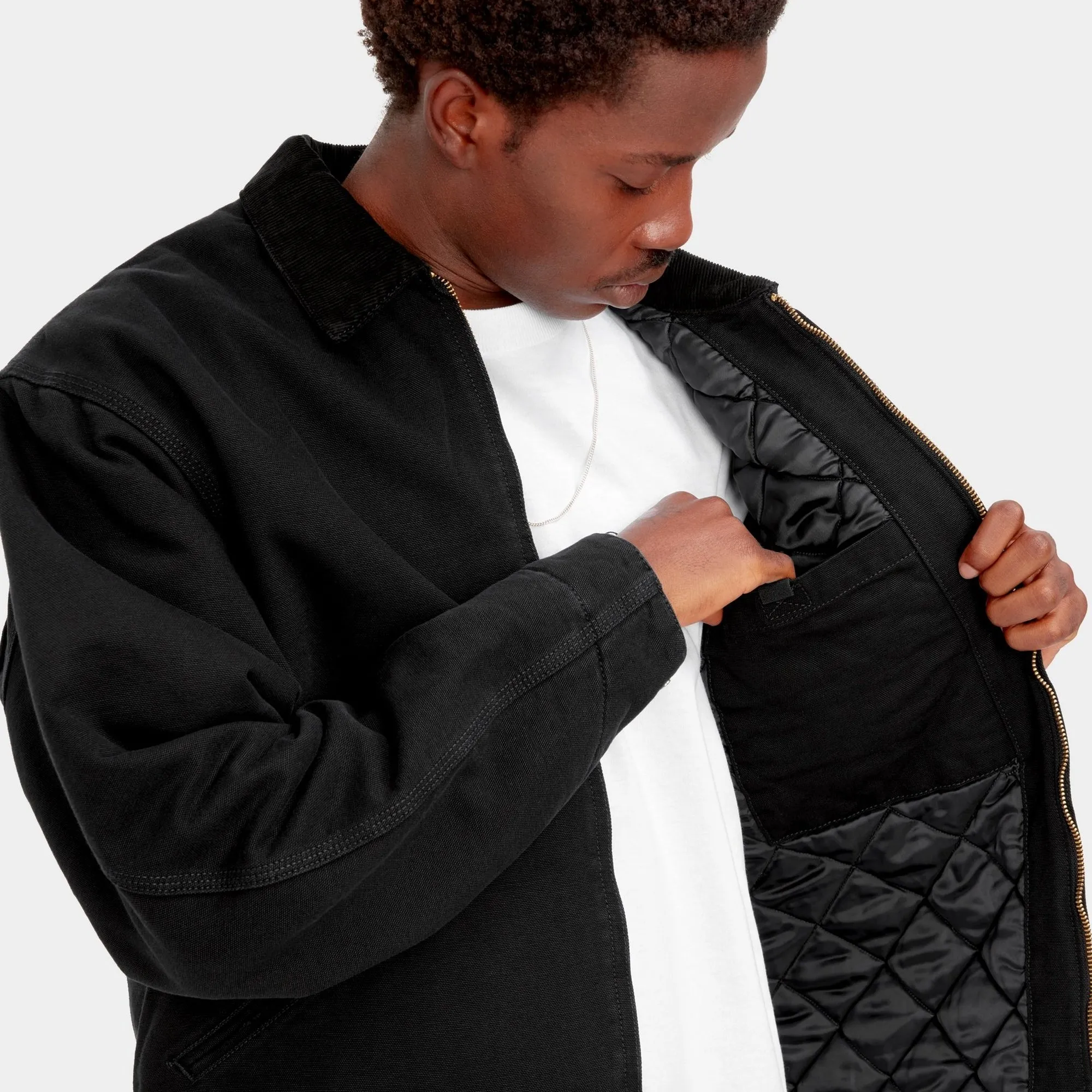 OG Detroit Jacket (Winter) | Black (aged canvas) Carhartt WIP