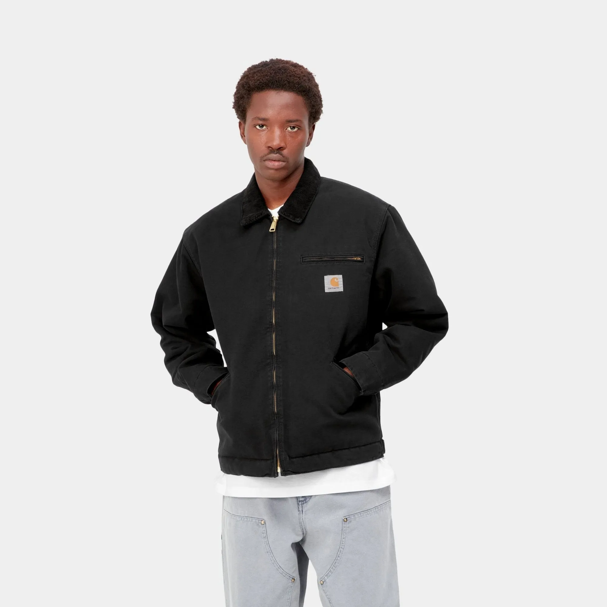 OG Detroit Jacket (Winter) | Black (aged canvas) Carhartt WIP