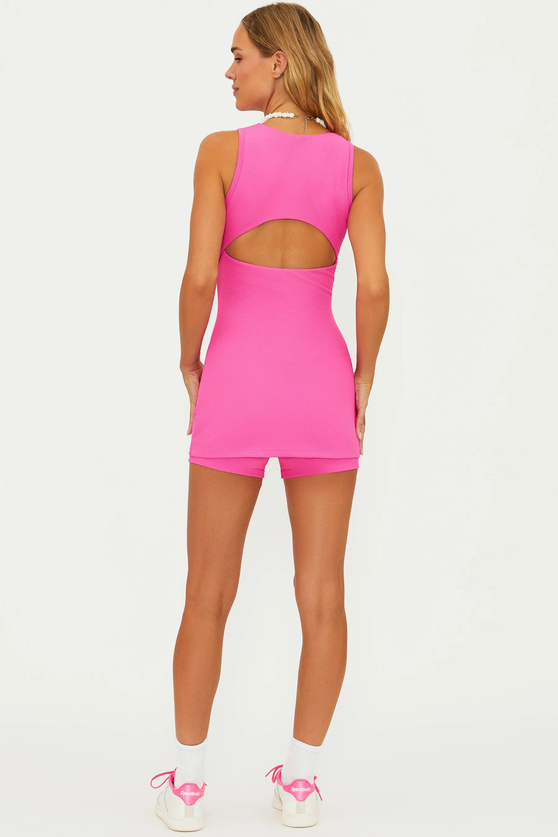 Olina Romper Summer Strawberry Waffle Beach Riot