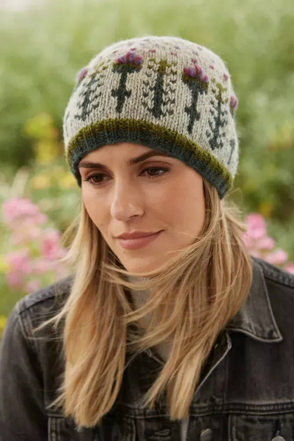 Pachamama Womens Thistle Beanie - Grey