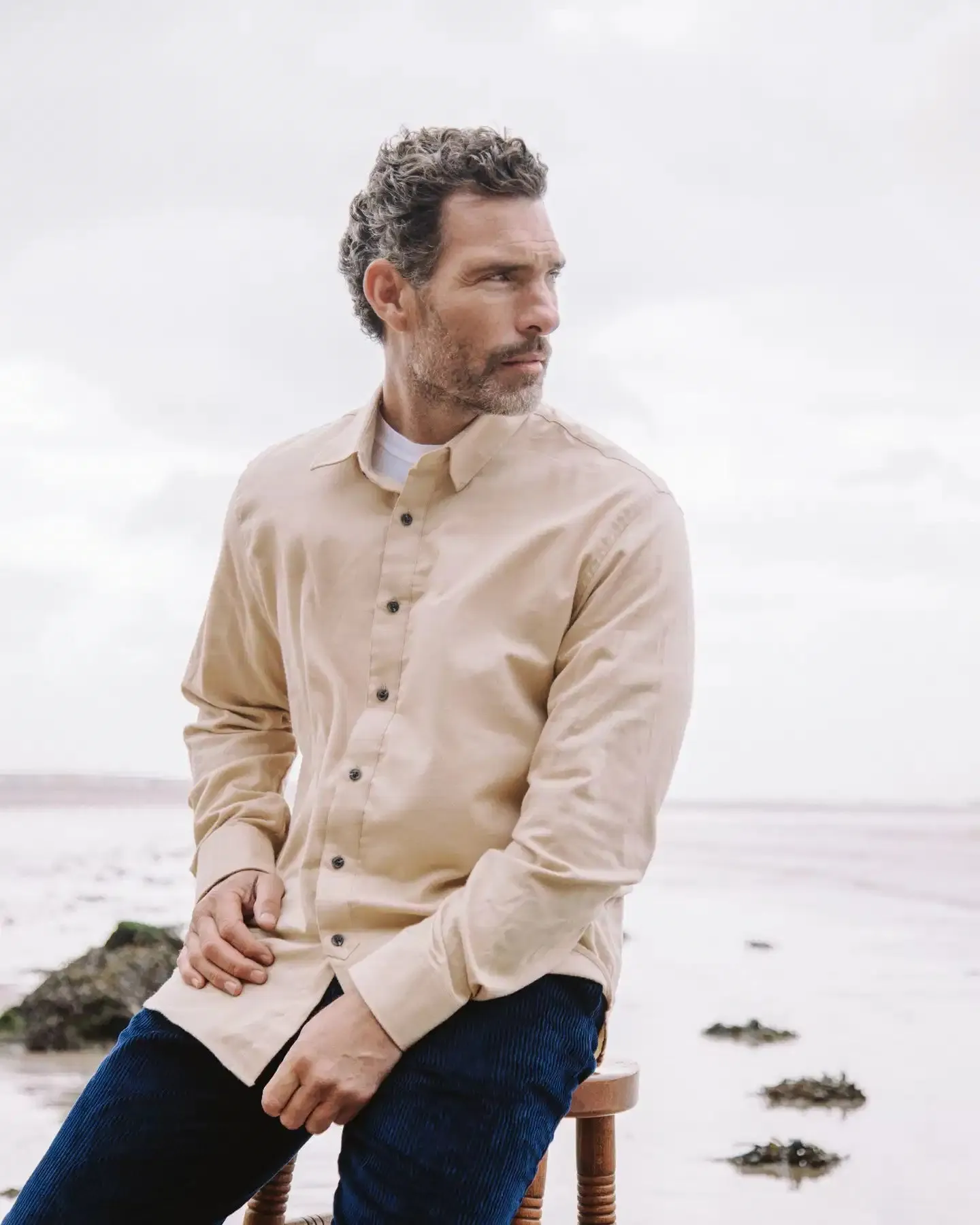 Peregrine Mens Lounge shirt - Camel