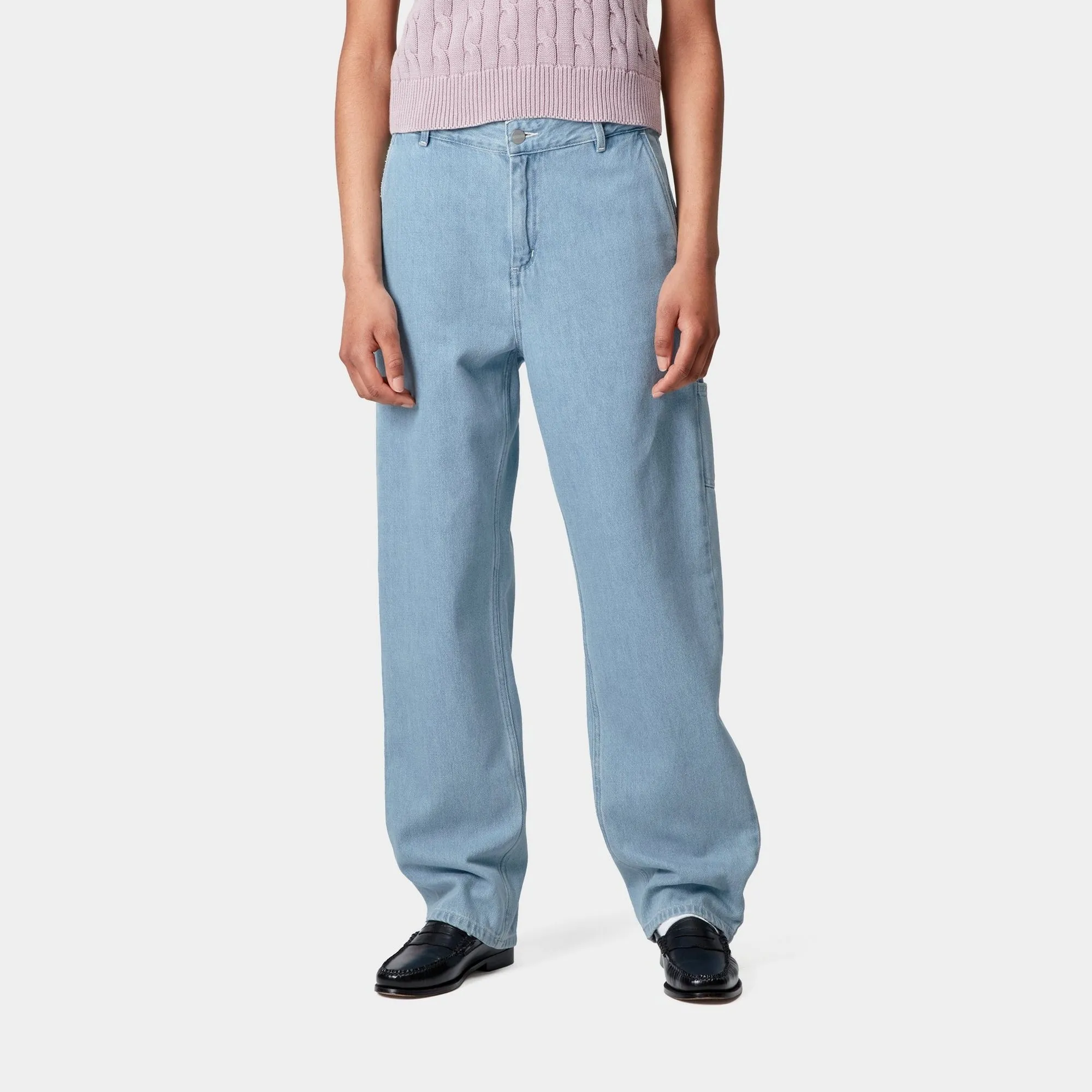 Pierce Pant Straight - Denim | Blue (stone bleached) Carhartt WIP