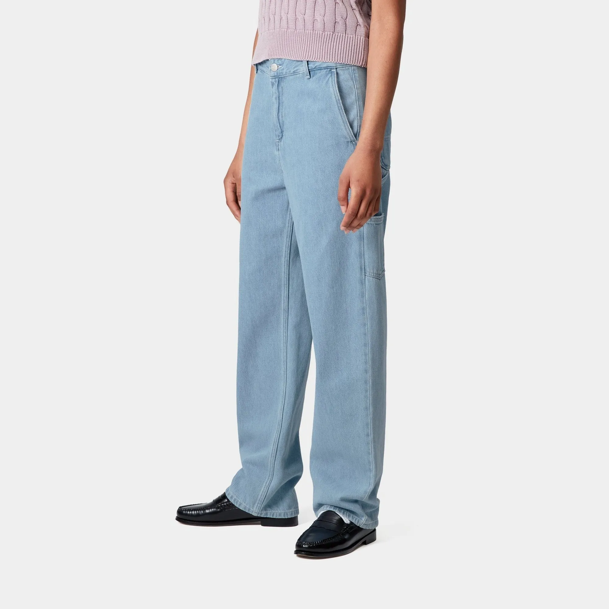 Pierce Pant Straight - Denim | Blue (stone bleached) Carhartt WIP