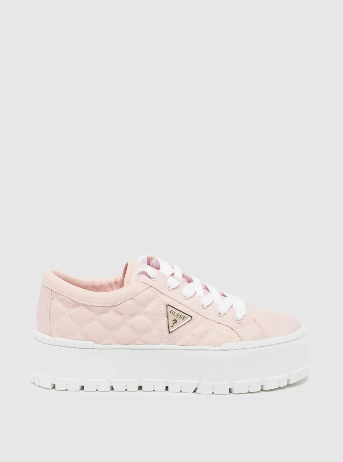 Pink Chunky Tesie Low-Top Sneakers Guess