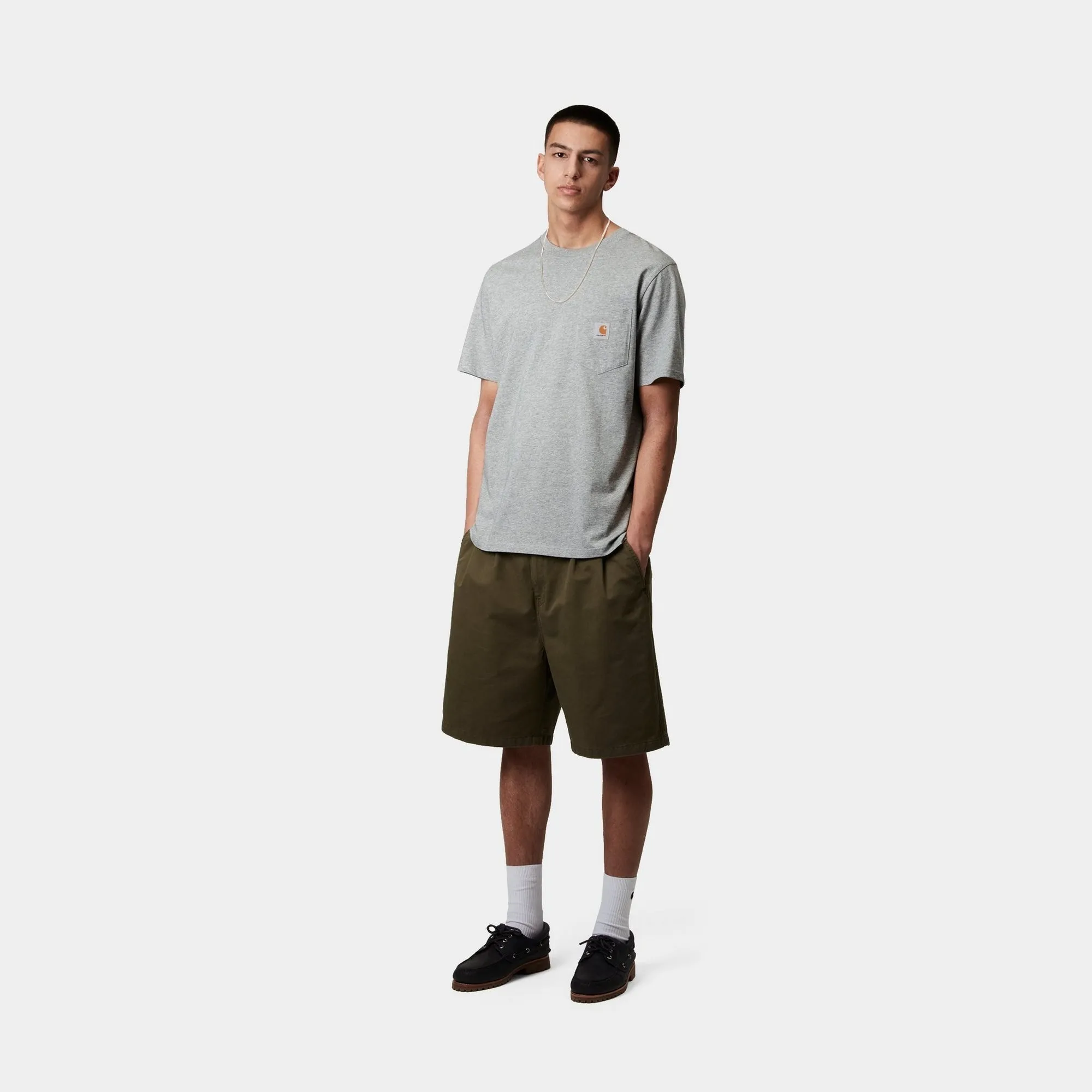 Pocket T-Shirt | Grey Heather Carhartt WIP