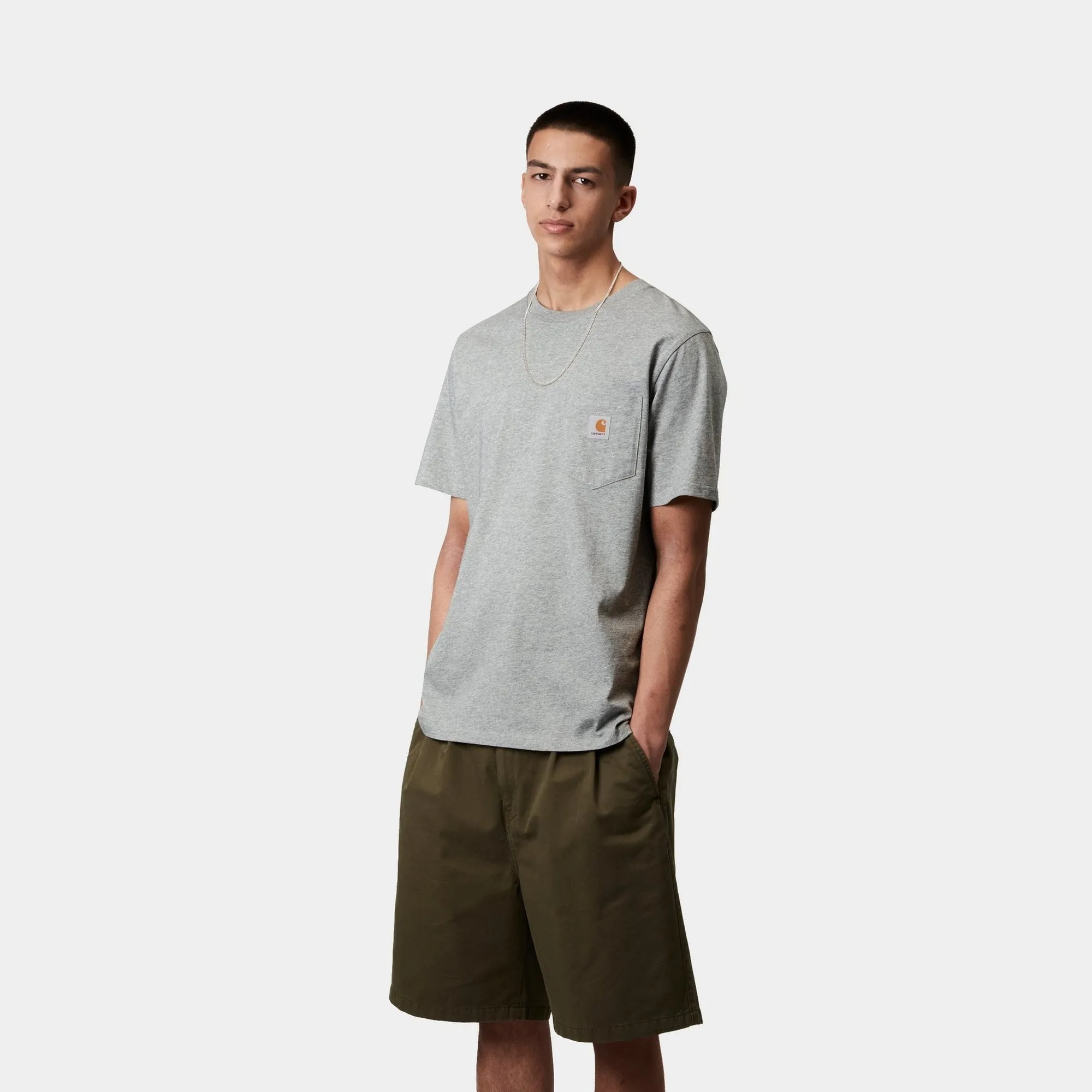 Pocket T-Shirt | Grey Heather Carhartt WIP