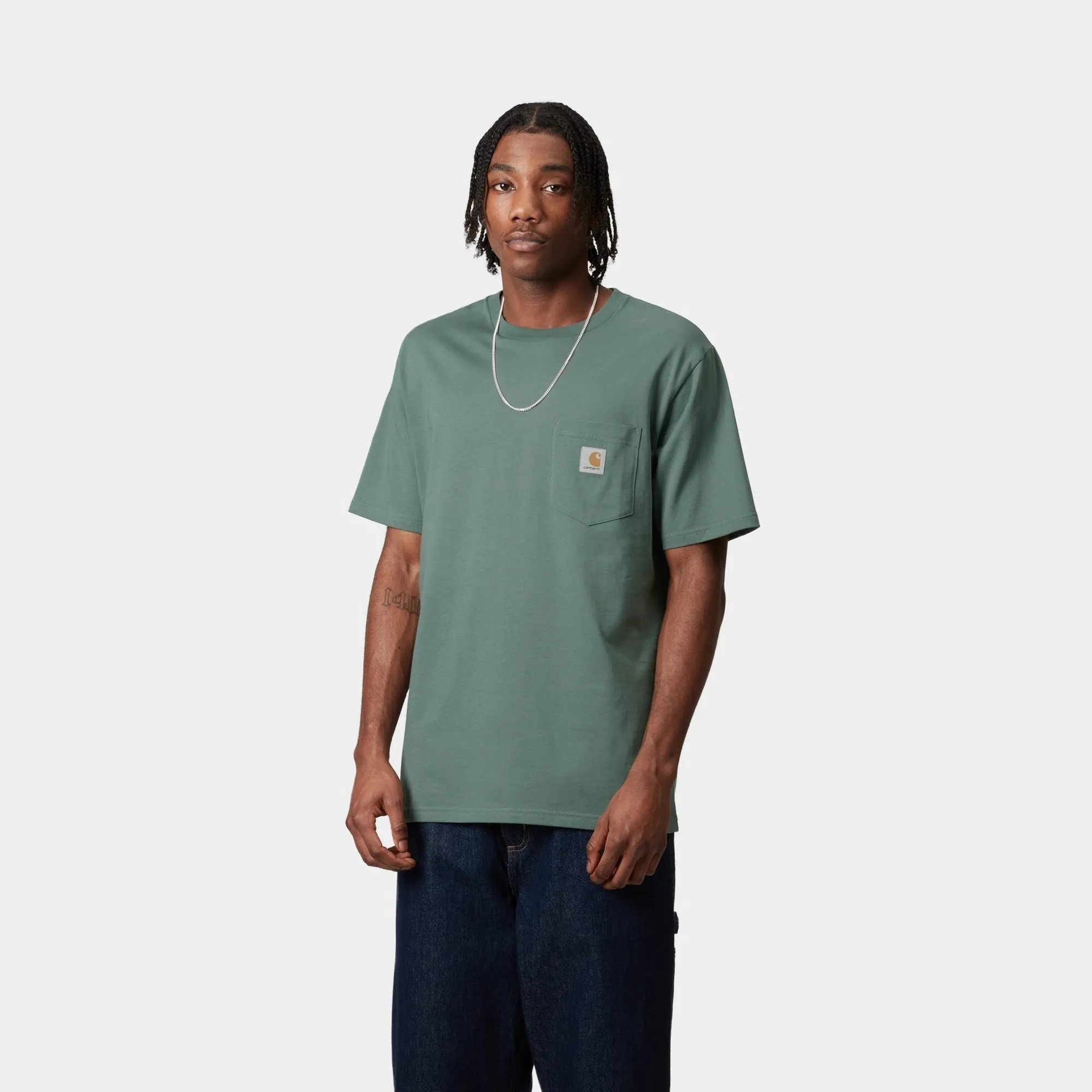 Pocket T-Shirt | Silver Pine Carhartt WIP
