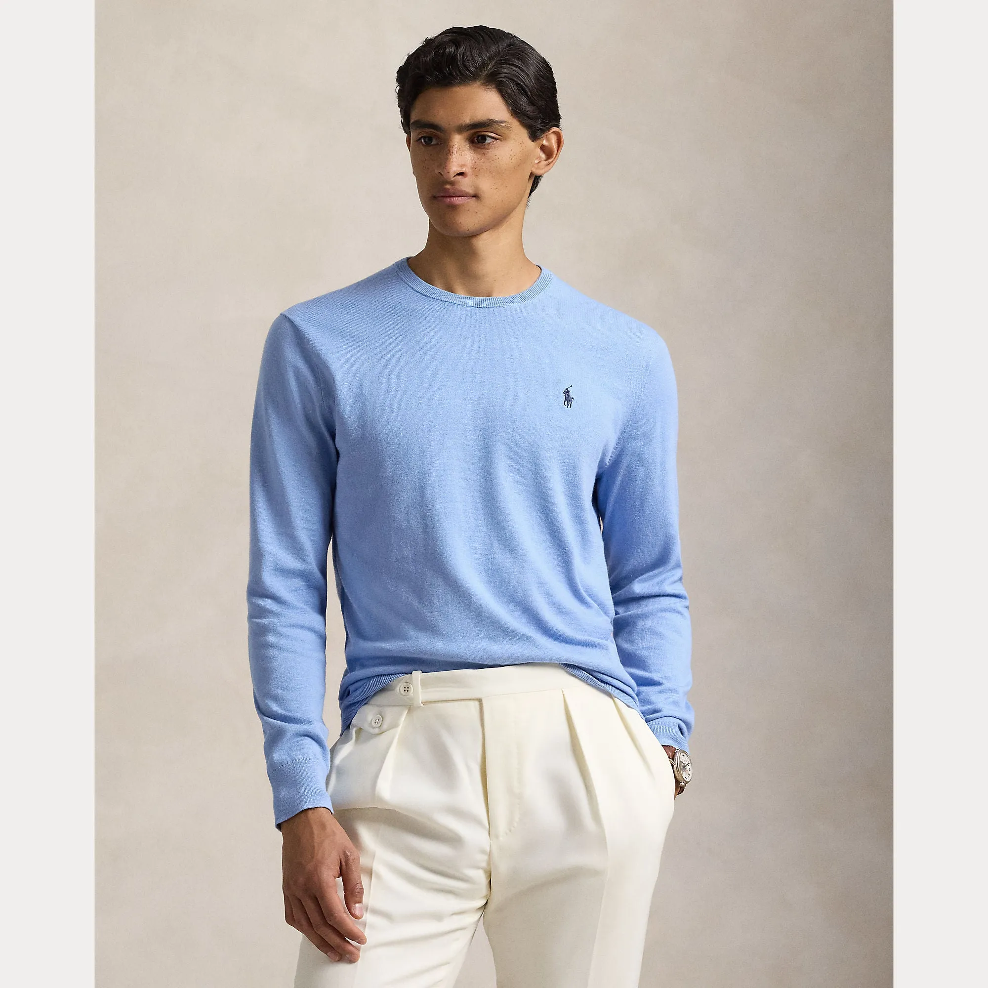 Ralph Lauren Mens Crew neck pullover - Sky blue